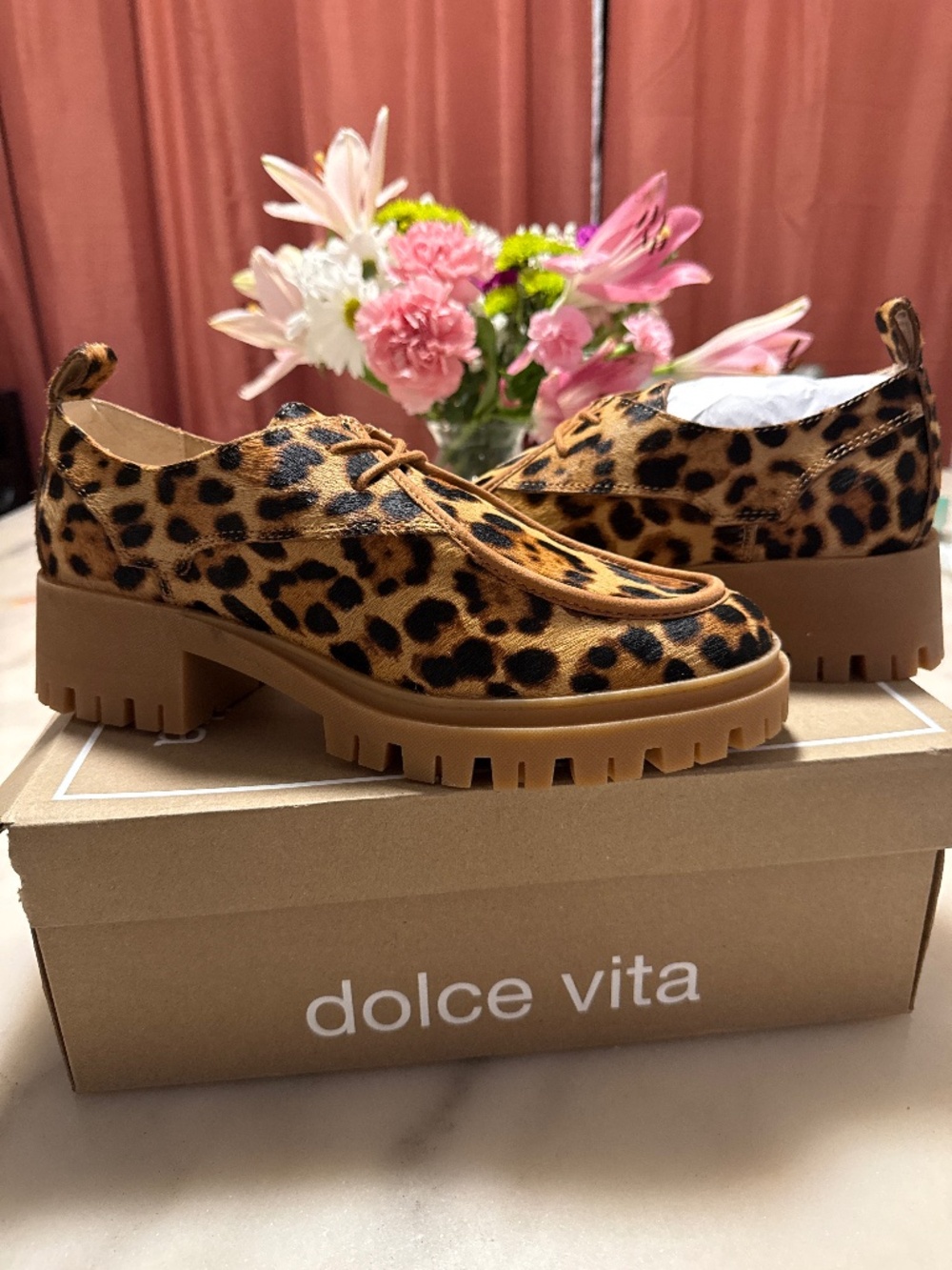 Milza dk leopard calf hair